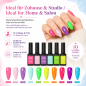 Preview: 10er UV Nagellack Gel Set Rainbow Shine